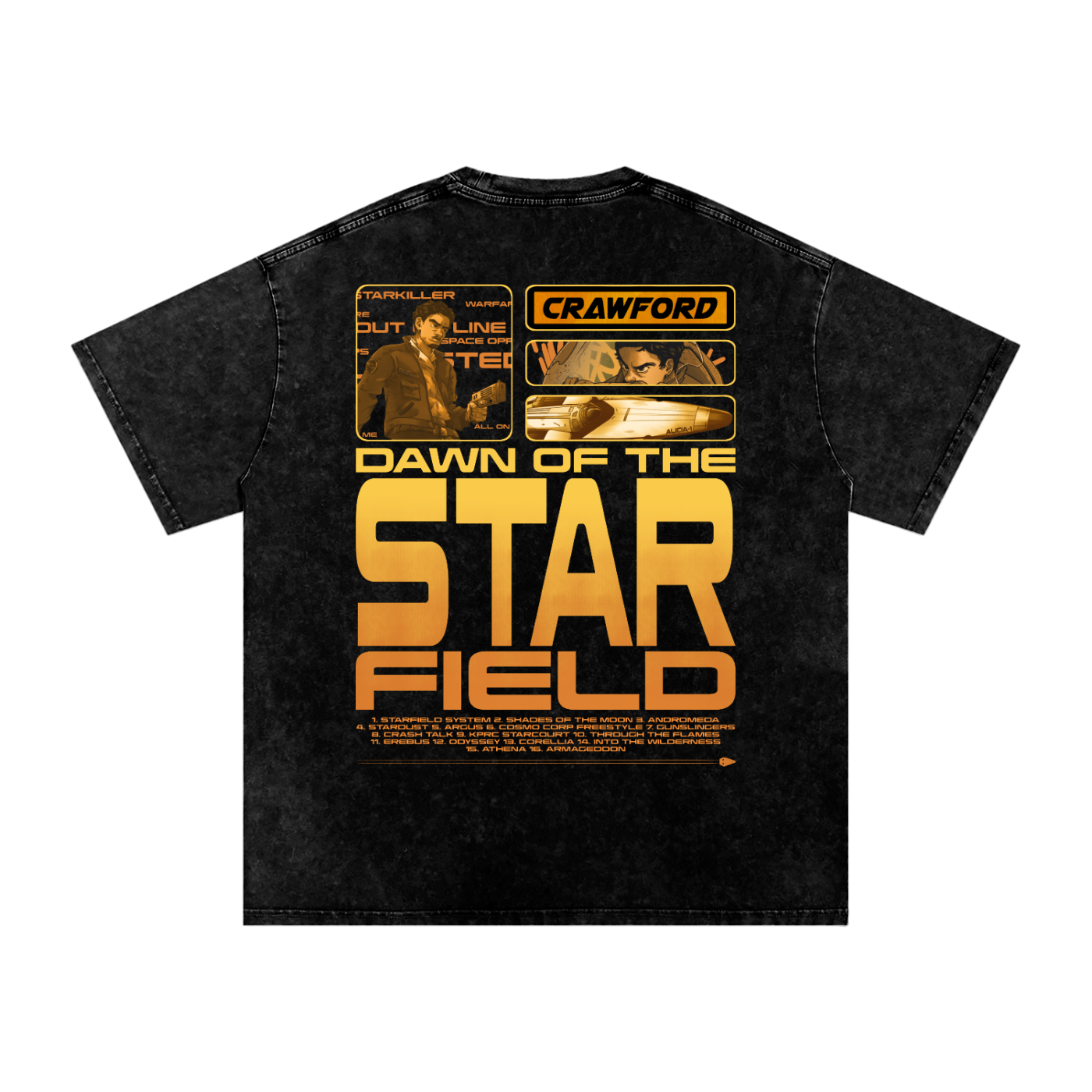 STARFIELD TRACK LIST T-SHIRT
