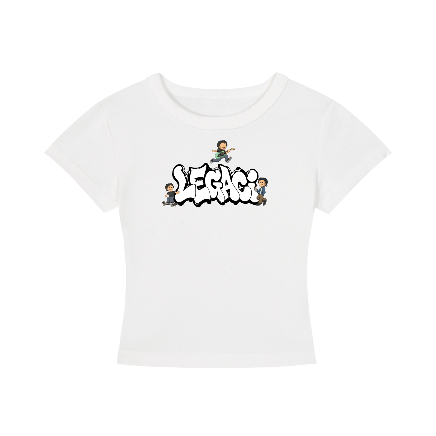 GRAFFITI BOYS WOMEN'S CROPPED T-SHIRT