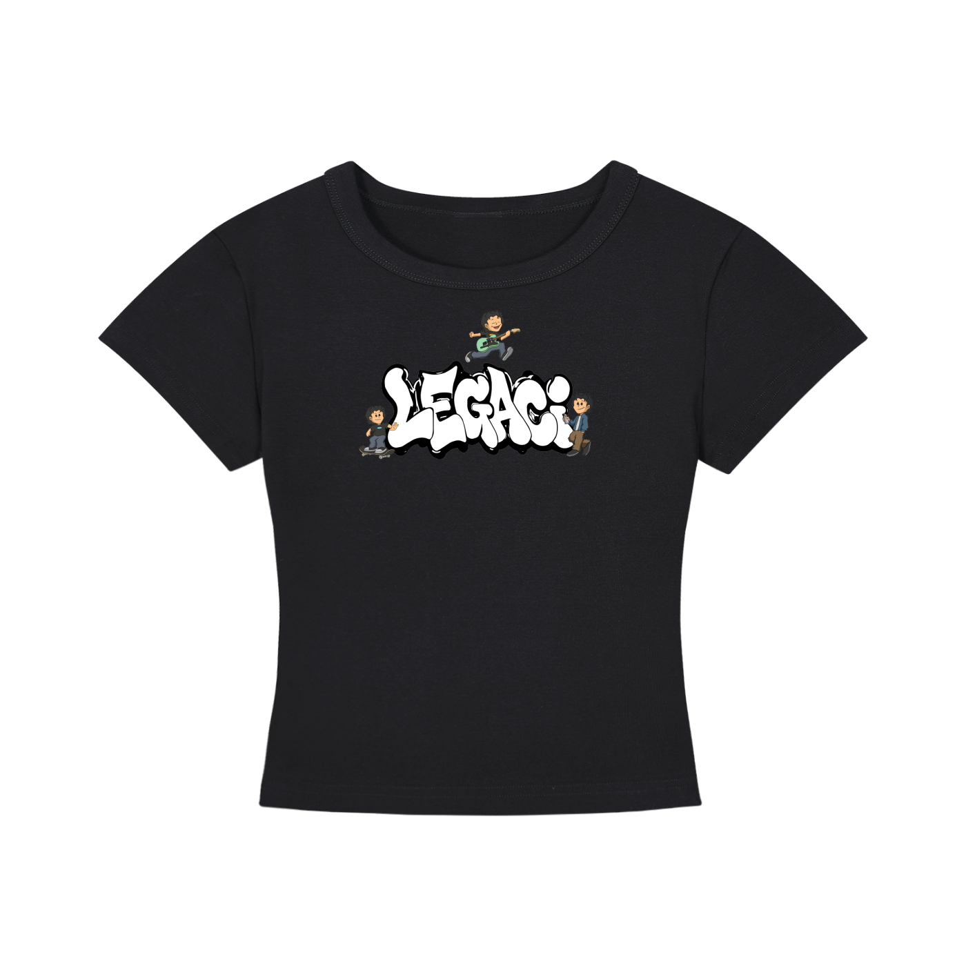 GRAFFITI BOYS WOMEN'S CROPPED T-SHIRT